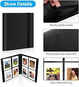 Flintronic Photo Album 160 Pockets 40 Sheets Pink Mini Film Album Scrapbook view 3