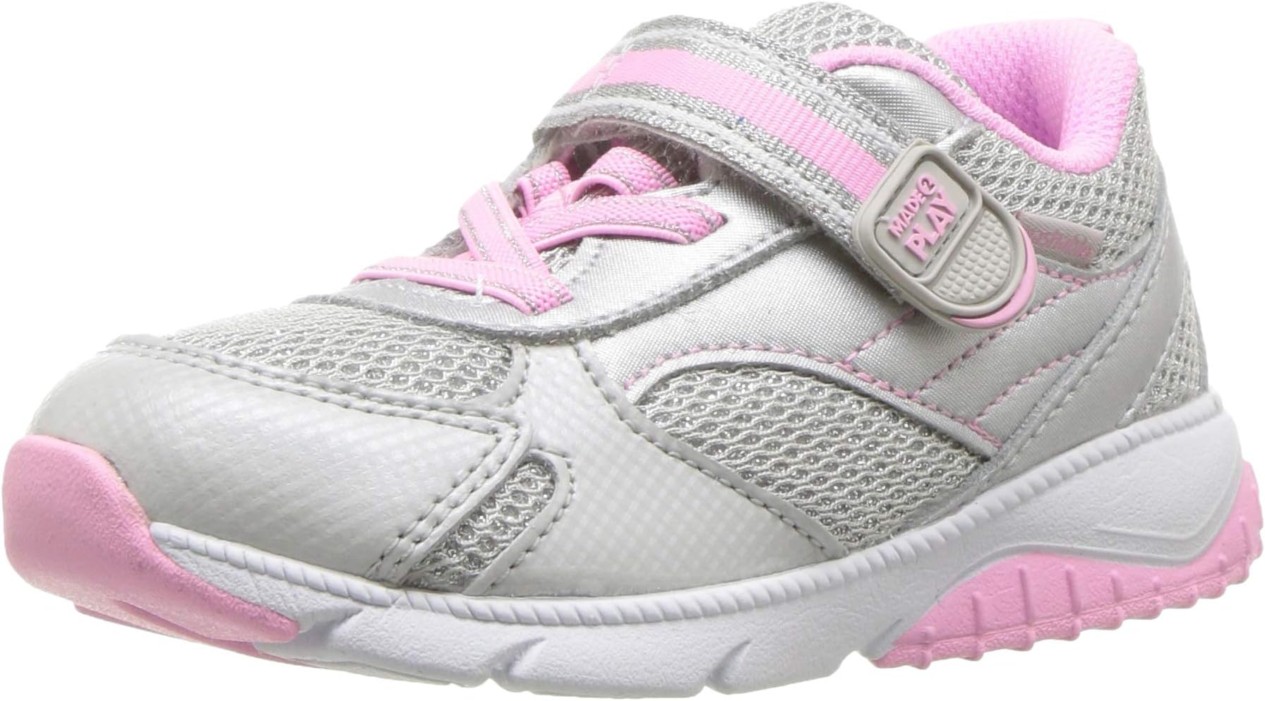 Kids' Made2Play Indy Athletic Sneakers, Silver, 4.5 M US Toddler