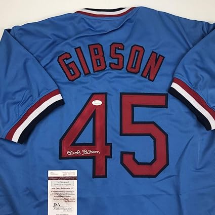bob gibson signed jersey
