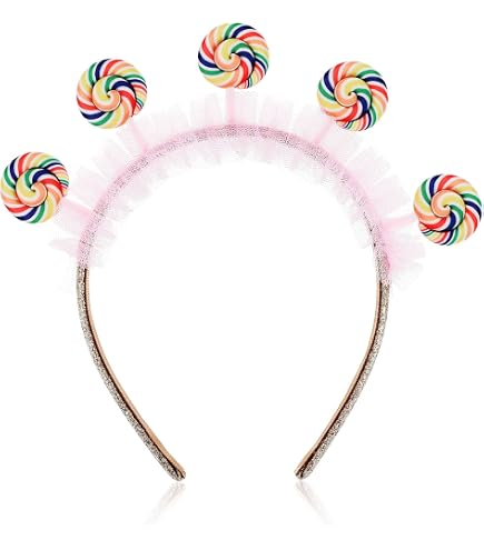Rainbow Lollipop Sunglasses Womens Costume Accessory UV400 One Size Rainbow Lollipop Sunglasses By Sun-Staches | UV 400  main image 2