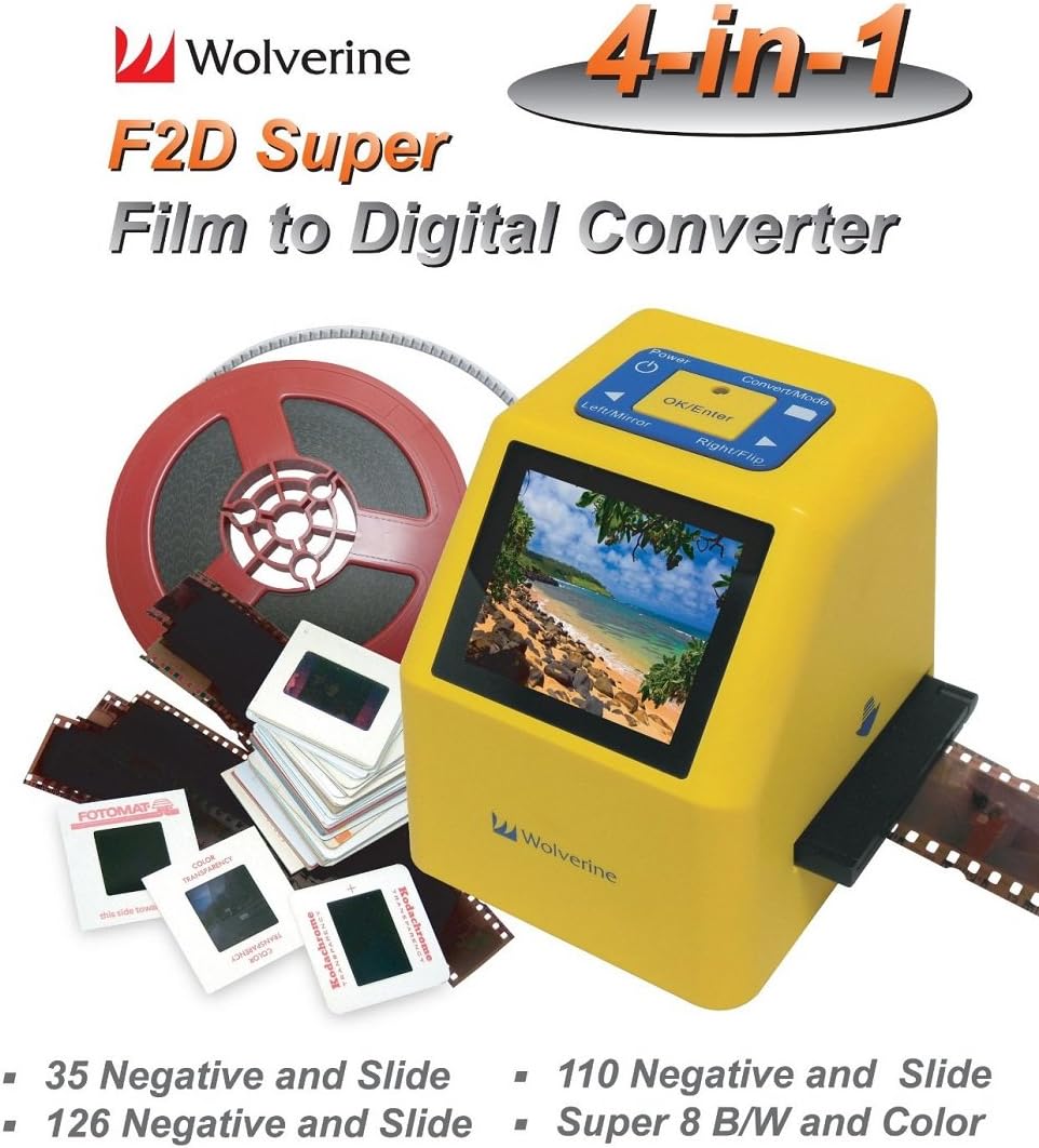 Wolverine F2d Super 20mp 4 In 1 Film To Digital Amazon Co Uk Camera Photo
