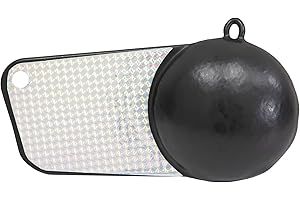 Extreme Max 3006.6987 Coated Pancake Downrigger Weight - 10 lbs. with Silver Flash