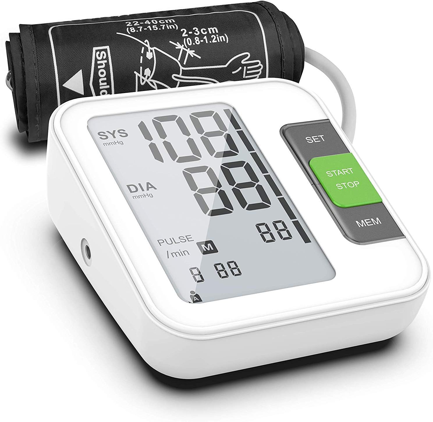 2019 Version Blood Pressure Monitor - Approved for Arm Use - Digital Blood Pressure Machine BP GOODHEALTH081225 (q11)