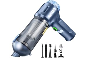 AUXTUR Car Vacuum Cordless, 4 in 1 Handheld Vacuum with Brushless Motor in 14000PA Powerful Suction, Mini Vacuum Cleaner with One-Touch Empty&2 Washable Filters, Portable Air Duster for Home, Desktop