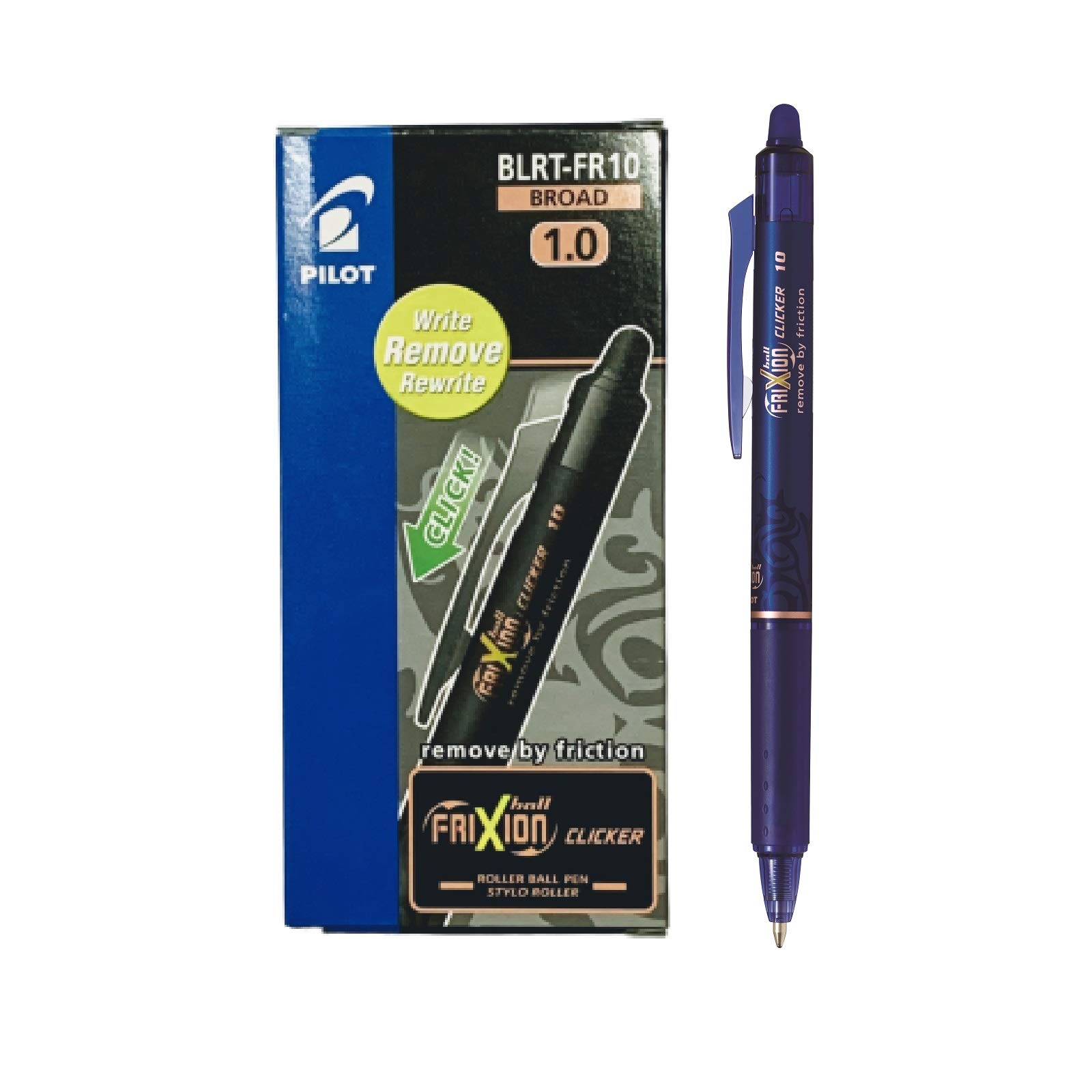 Pilot CF12SFERA FRIXION CLICKER BLU P.1 Gel Pen (Retractable Gel Pen, Blue, Plastic, Strong, Rubber)
