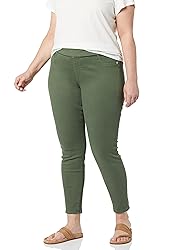 Amazon Essentials Women's Mid-Rise Stretch Pull-On