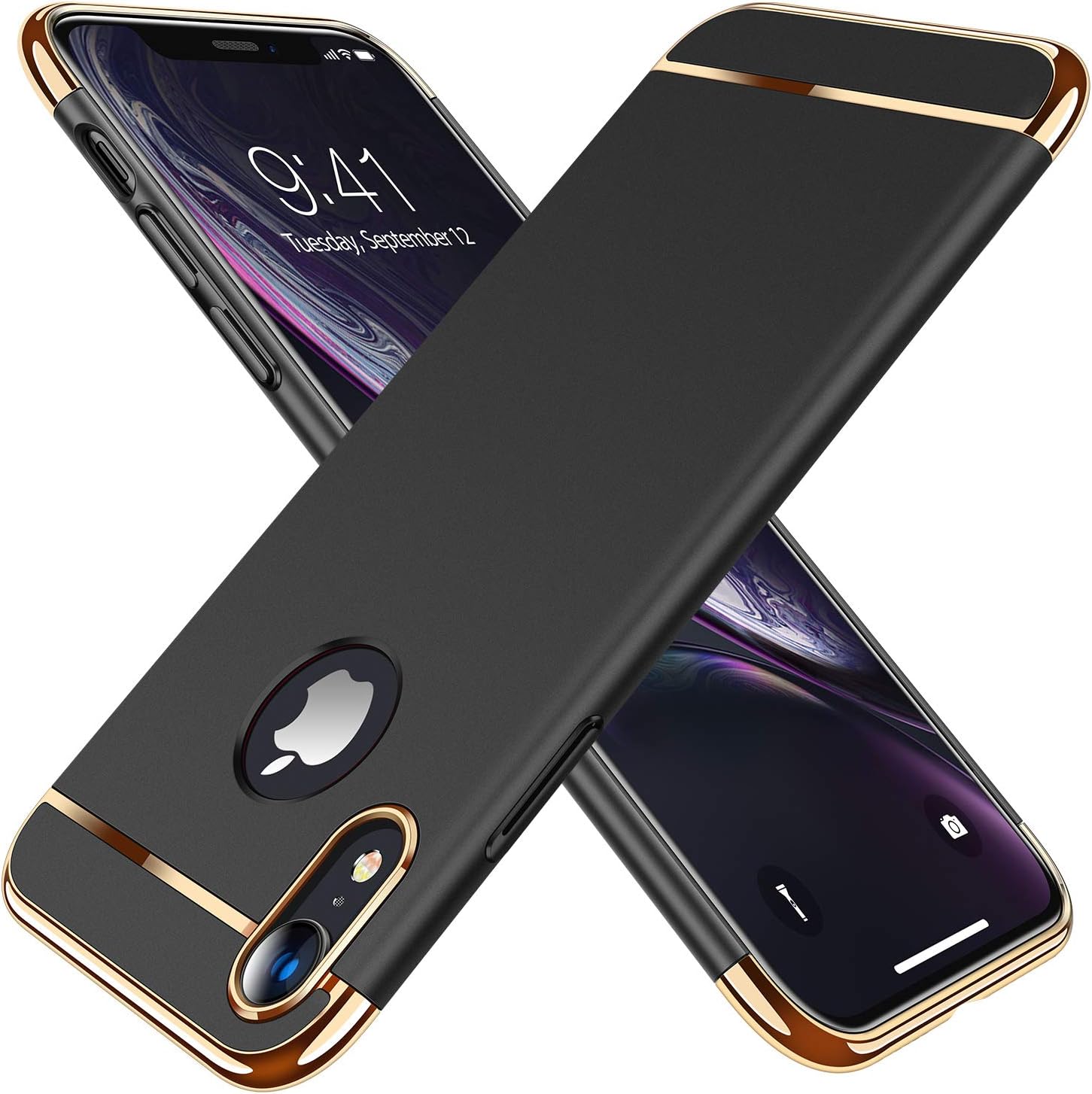 TORRAS Lock Series iPhone XR Case, 3in1 Luxury Hybrid