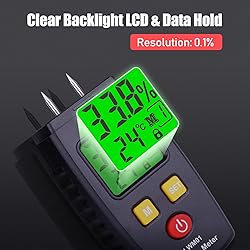 Wood Moisture Meter, LONVOX Pin-type Digital