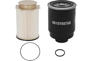 6.7L Cummins Fuel Filter Water Separator Set | Replacement for 2013-2018 Dodge Ram 2500 3500 4500 5500 6.7L Cummins Turbo Die