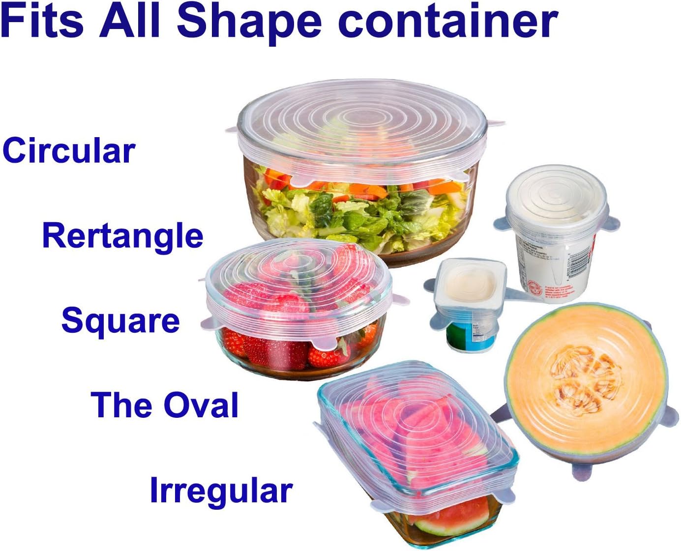 Tmade Siliconen Stretch Deksels Herbruikbare Voedselbeschermingshoezen Vaatwasmachine Magnetron Oven En Vriezer Veilig Amazon Nl