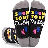 FreeNFond Expecting Father's Day Gifts for Him Men, Funny Daddy Socks, Soon To Be Daddy Gifts for 1st Time New Dad Stocking Stuffers