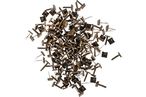 MILISTEN Lot de 300 rivets à double pied pour scrapbooking, décoration pour la maison et le travail, finition bronze antique