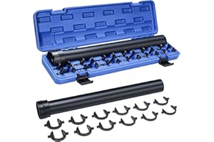 Bicos Inner Tie Rod Removal Tool Master Inner Tie Rod Tool Set with 12 Crowfoot Adapters 1/2 Inch Drive Tube for Tie Rod Removal and Installation