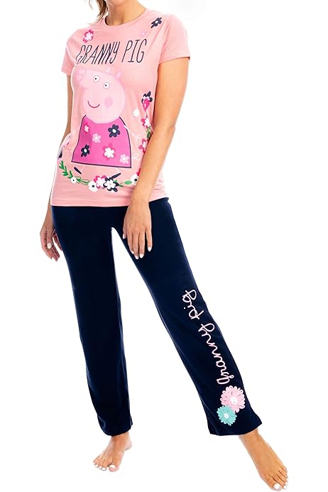Peppa Pig Womens Granny Pig Pajamas At Amazon Women S Clothing Store