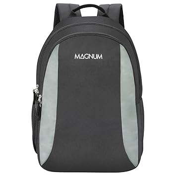 Magnum Polyester 24 Ltrs Black Laptop Backpack (PLUTO18CBBLK)