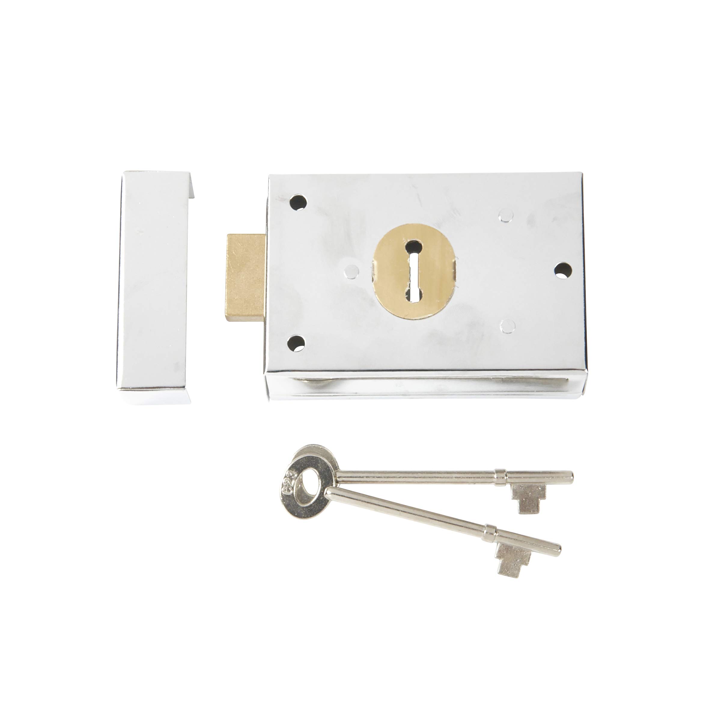 Yale Locks P402 Rimlock Chrome Finish 62 x 76 mm
