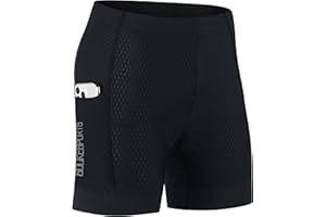 Souke Sports Men's Cycling Underwear Side Pockets Anti-Slip 4D Padded Breathable Bike Shorts for Gym Mountain Road
