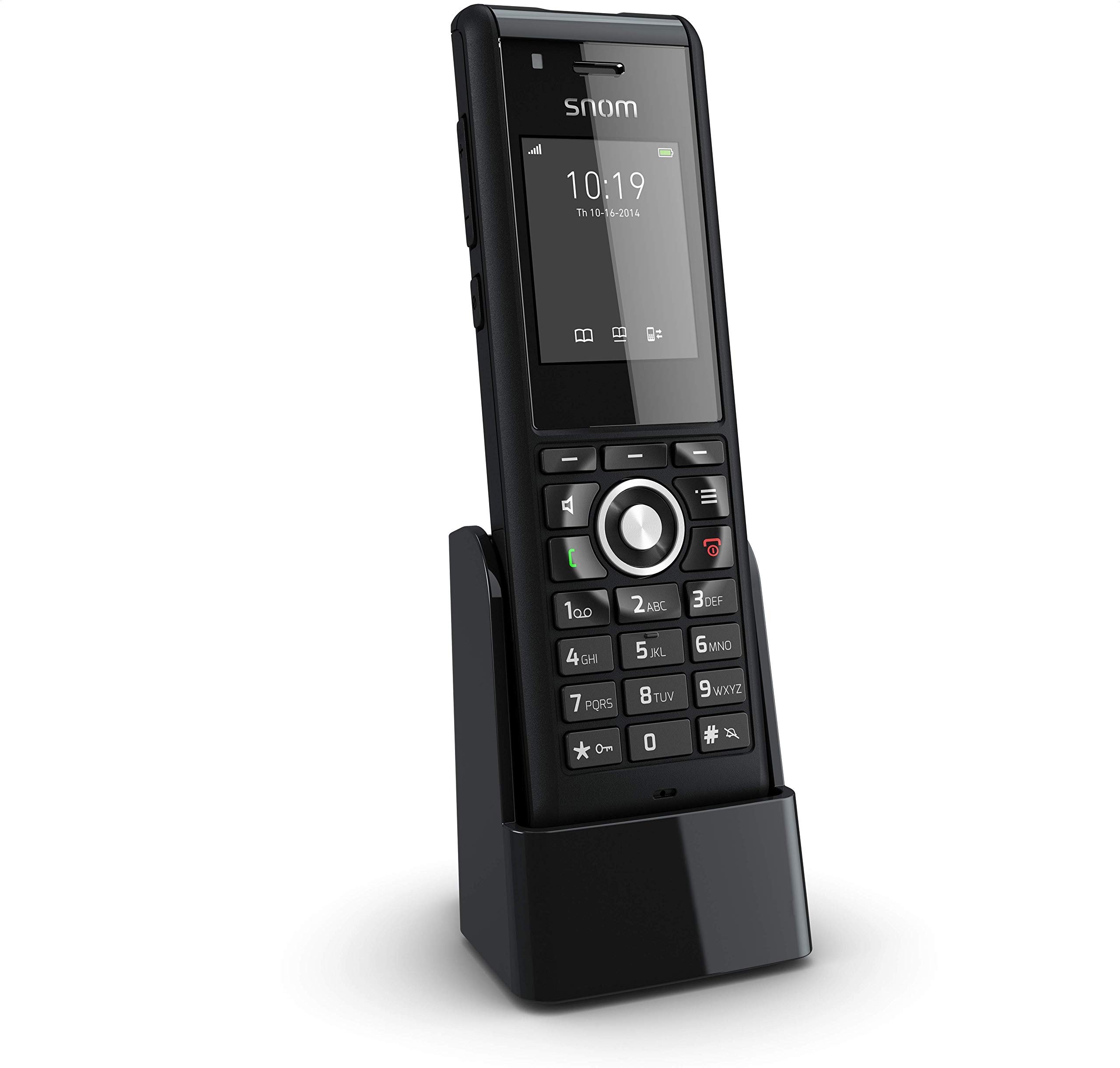 Snom M85 Industrial DECT Handset (2“ 176 x 220 px TFT,Alarm Key,3.5 mm Headset Jack,Vibration alert,illuminated keys,IP65,Bluetooth),Black,00004189