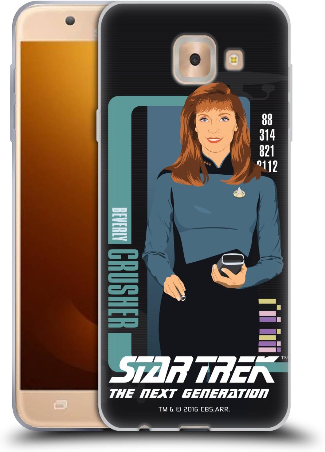 Amazon Co Jp オフィシャルstar Trek ビバリー クラッシャー アイコニック キャラクターズ Tng Samsung Galaxy J7 Max 専用ソフトジェルケース 家電 カメラ