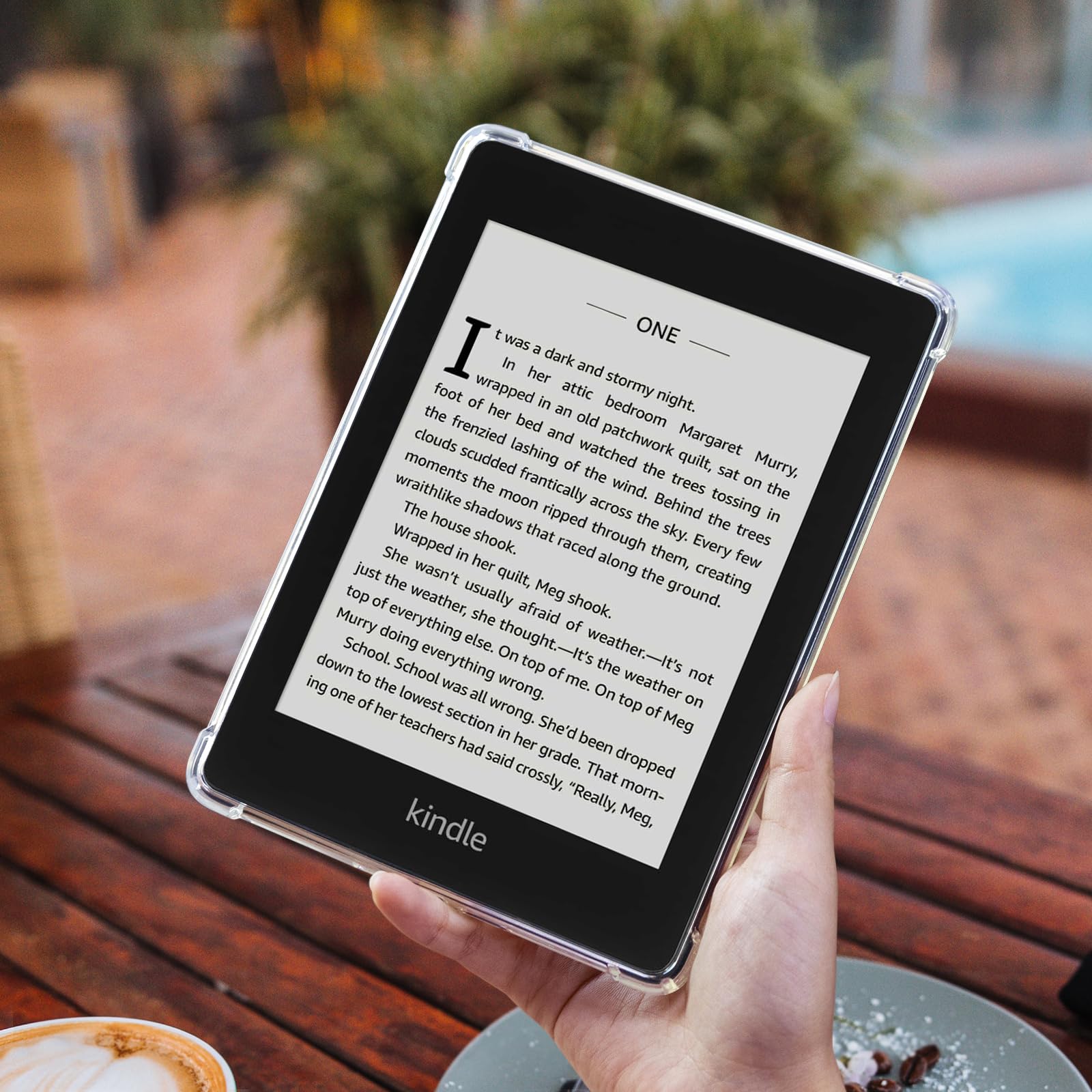 CoBak Clear Case for Kindle Paperwhite 10th Generation 6'' and Signature Edition 2018 Released,Shockproof Ligthwheight Slim Soft TPU Back Cover-Clear