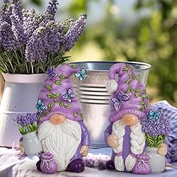 Hodao 2PCS Lavender Dream Gnome Set - Purple