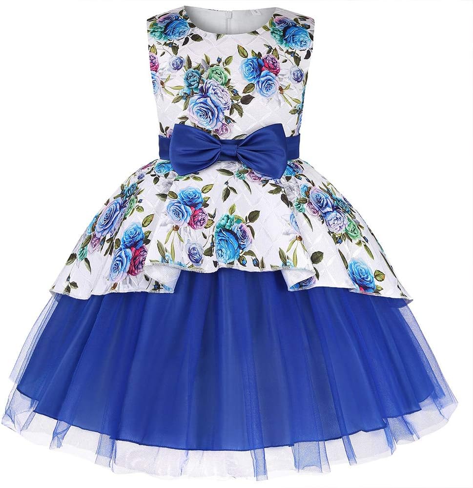 Cichic Girls Dresses Flower Girl Wedding Dress Elegant Dresses for Party 2-10Years