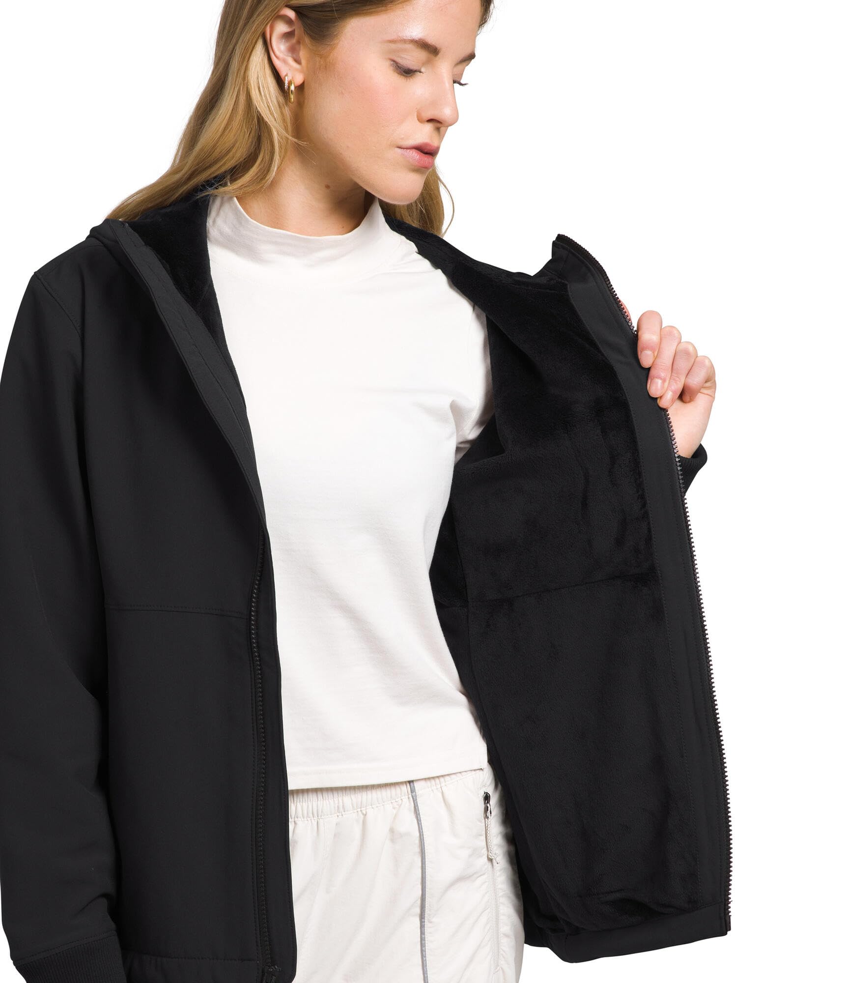 The North Face Women's Shelbe Raschel Fleece Hooded Jacket (Standard & Plus Size) | Fleece Lining, Wind & Water Resistant