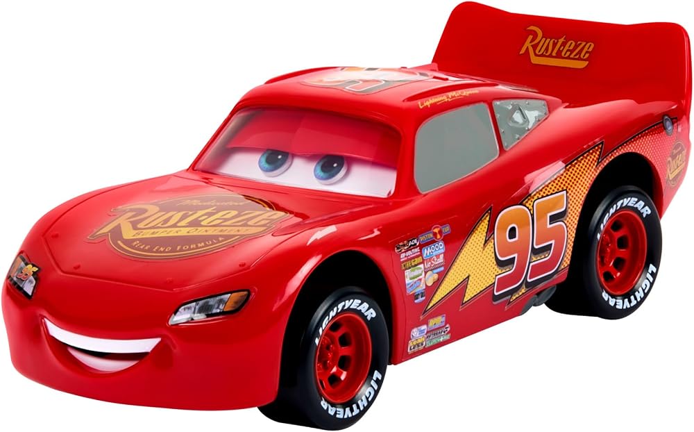 Mattel Disney Pixar Cars Moving Moments Lightning McQueen Vehicle with Moving