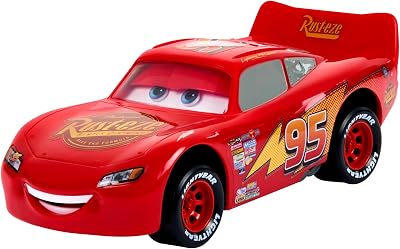 Mattel Disney Pixar Cars Moving Moments Lightning McQueen Vehicle with Moving