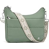 SYTRAH Anti Theft Crossbody Purse Hobo Crossbody Bags for Women, Quilted Puffer Bag Slouchy Built-in Wallet & RFID Blocking
