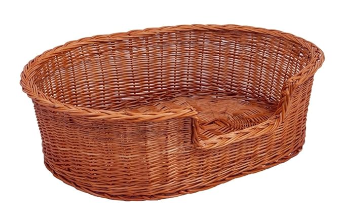Hundekorb 'mit Einstieg', oval, braun, T 100cm x B 80cm x H 27cm