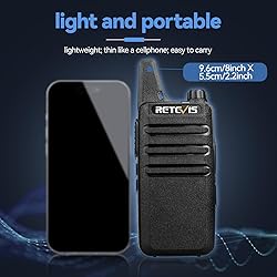 Retevis RT22 Walkie Talkies, Mini 2 Way Radio
