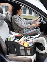 YOHOOLYO Car Seat Organiser Back Seat with 4 Compartments 4 Cup Holders view 3