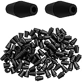 bociloy 50Pcs 1.06” Black Plastic Breakaway Buckles, Safety Pop Barrel Connectors, Breakaway Clasp Lanyard Clips for 4mm Lanyards, Necklaces, Paracord, DIY Jewelry Making, Craft Projects