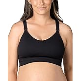 Kindred Bravely Mia Maternity & Nursing Lounge Bra | Nursing Bras for Breastfeeding,Cup Sizes E-H (Black, Large Busty)