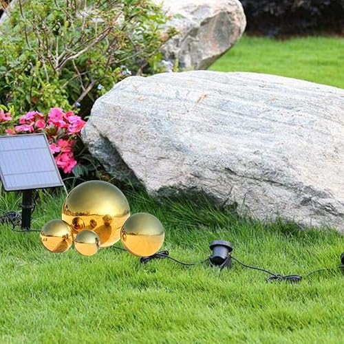 OXSNice 6 Inch Gazing Ball,Red Garden Sphere Mirror Globe Ball,Paint From Stainless Steel Hollow Ball,Polished Reflective Smooth Ball,Durable Shiny Decorations For Garden Patio Yard Home