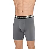 Jockey Sport Men's Underwear Stability Pouch Microfiber 9" Long Leg Boxer Brief