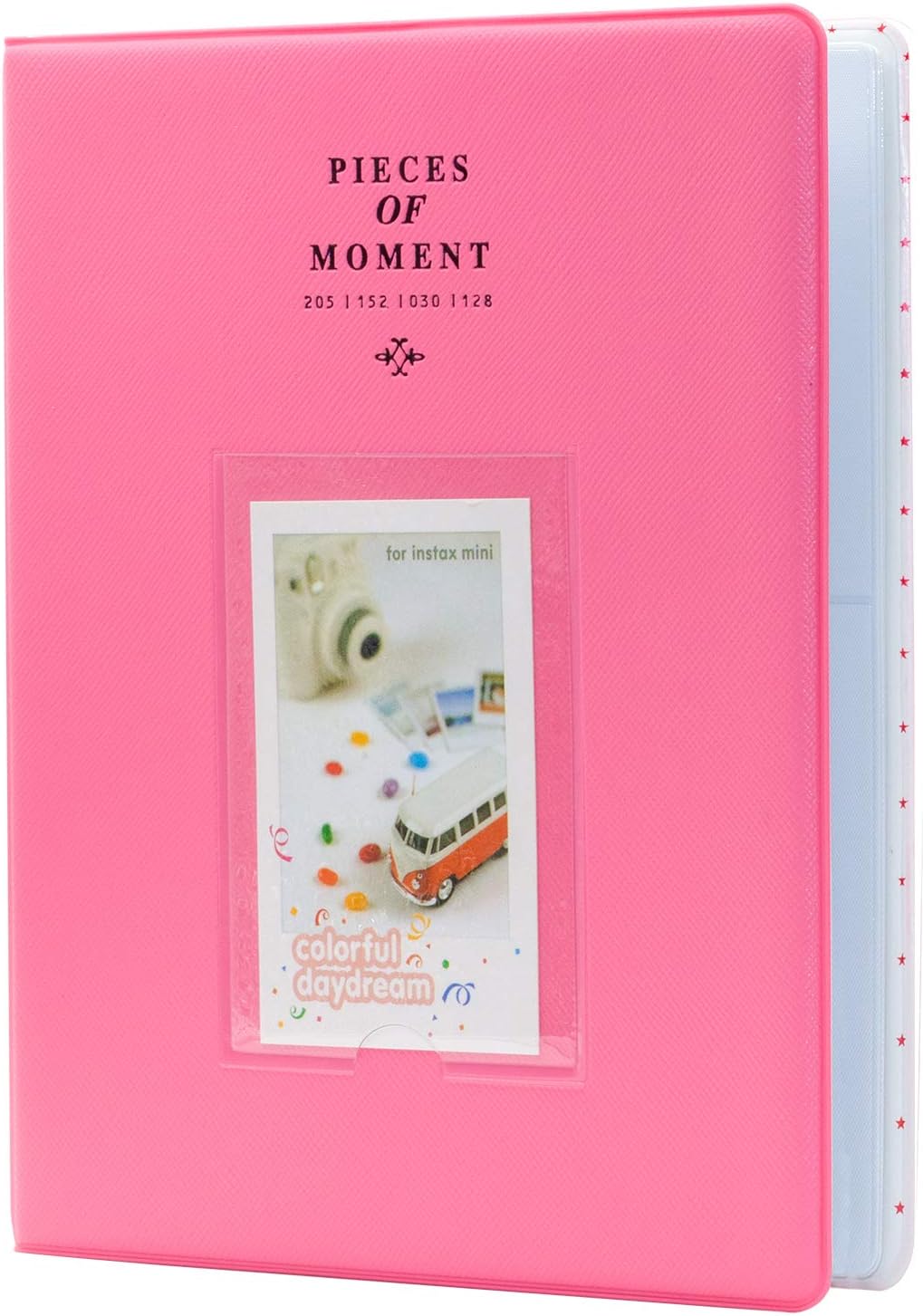 128 Pockets Photo Album for Fujifilm Instax Mini LiPlay 11 7s 8 8+ 9 25 26 50s 70 90 Instant Camera Printer (Flamingo Pink)