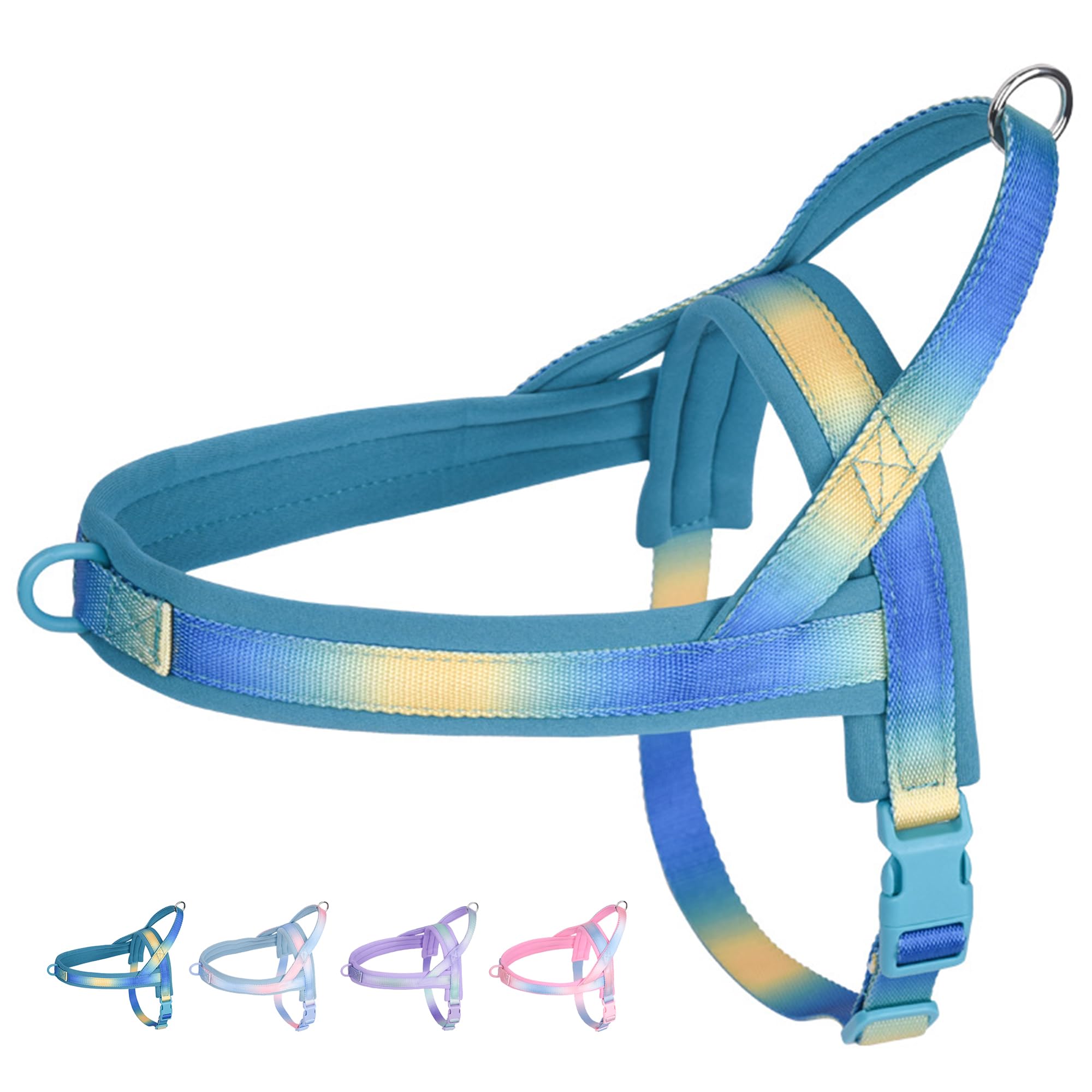 Photo 1 of JOYPAWS No Pull Dog Harness with Soft Padded Handle, Escape Proof and Quick Fit Vest Harness, Easy Dog Strap Harness for Training Walking, Suitable for Small Dogs Blue S