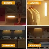 Jinlaili 2 Pack Wireless Under Cabinet Lights 10 LED Motion Sensor view 7