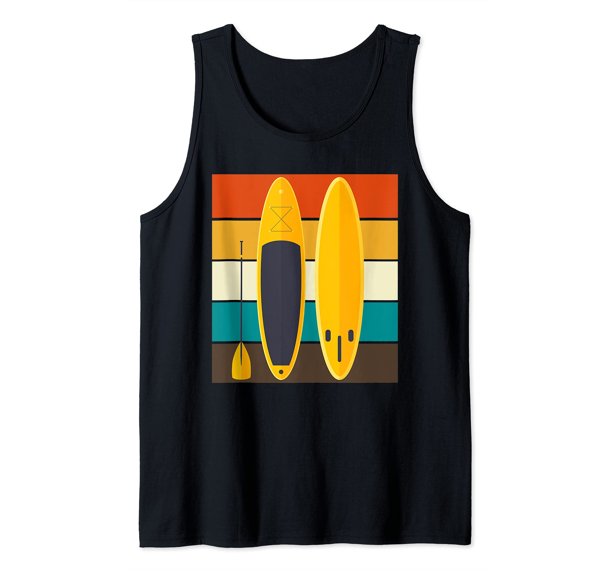 Retro Paddleboard Outdoor Sport SUP Stand Up Paddling Tank Top
