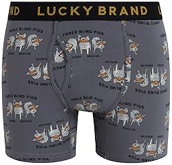 Lucky Brand Men's Boxer Briefs – 3 Pack Soft