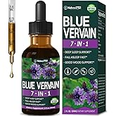 Nabouherb Blue Vervain Extract Liquid Drops, 7-in-1 Herbal Formula for Deep Sleep Support, Fall Asleep Fast Support. 2oz