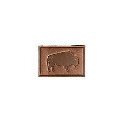 Bison Leather Patches with optional hook side