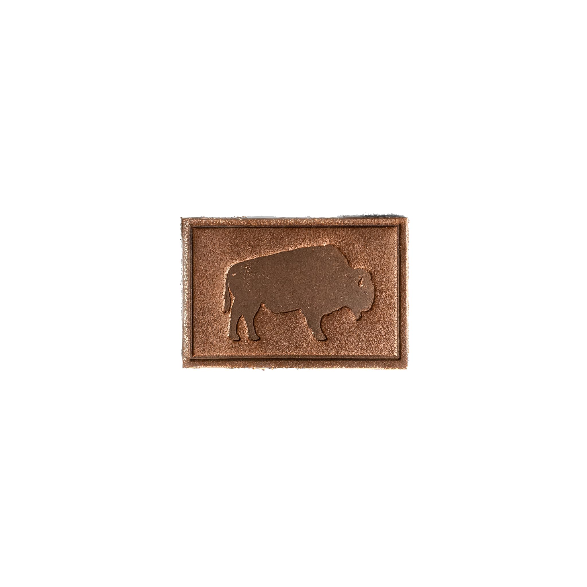 Bison Leather Patches with optional hook side