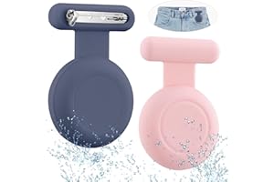 AGMZ Waterproof Air Tag Holder for Kids (2 Pack), Hidden Air Tag Case with Pin, GPS Tracker Clip Compatible with Apple Airtag, Suitable for Toddlers, Children, Elderly, Clothing, Backpack, Luggage.