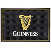 LORD'S ROCKS Guinness Bar and Spill Mat for Countertops | Irish Rubber Bar Mat for Drips with Guinness Harp Logo | Professional Bar Service Mat with Guinness Beer, 18 x 12&rdquo; Compatible