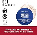 Rimmel Match Perfection Loose Setting Powder 001 Translucent 18g Matte Finish view 3