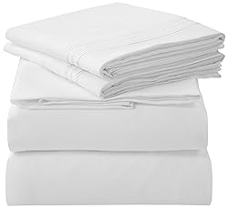 ROYALE LINENS - 4 Piece Queen Bed Sheet - Soft
