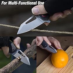 FLISSA Mini Pocket Knife, Folding EDC Knife, 2.5